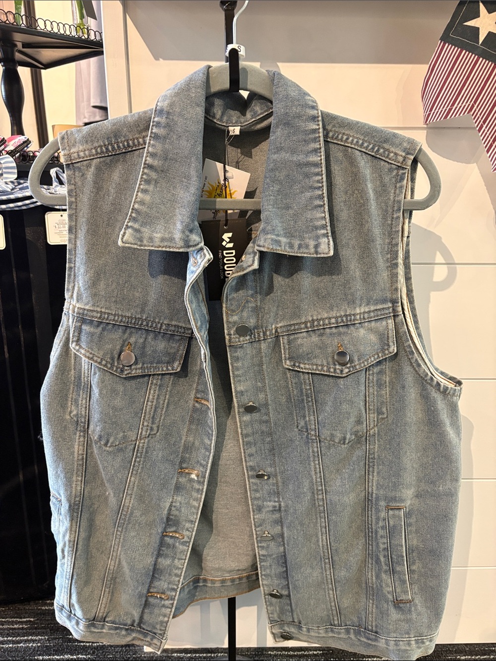 Denim Vest - Light Blue